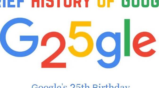 الذكرى 25 لإنشاء Google